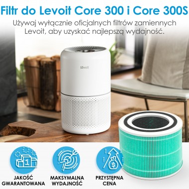 Oryginalny Antytoksyczny Filtr do Oczyszczacza Powietrza Levoit Core 300 i 300s