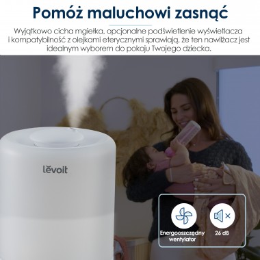 Nawilżacz powietrza Levoit Dual 200S z higrometrem Aromaterapia