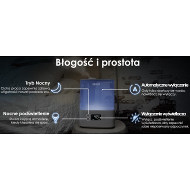 Ultradźwiękowy Nawilżacz powietrza Levoit Classic 300S Niebieski z higrometrem Aromaterapia
